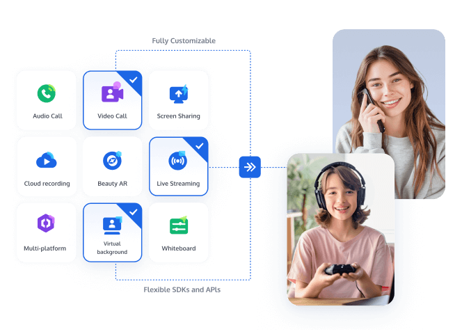 Customize real-time communication with RTC SDK