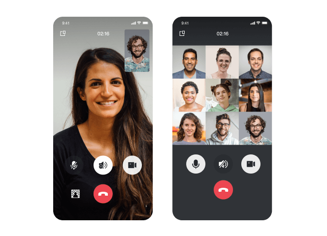 Build in-app video and voice calling with ease