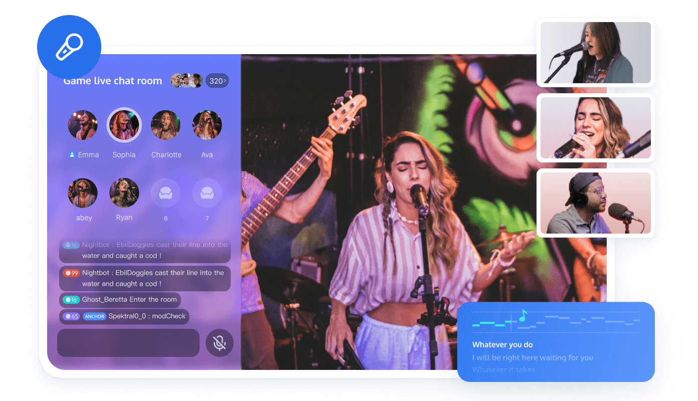 Real karaoke experiences with top-notch audio and seamless mic control