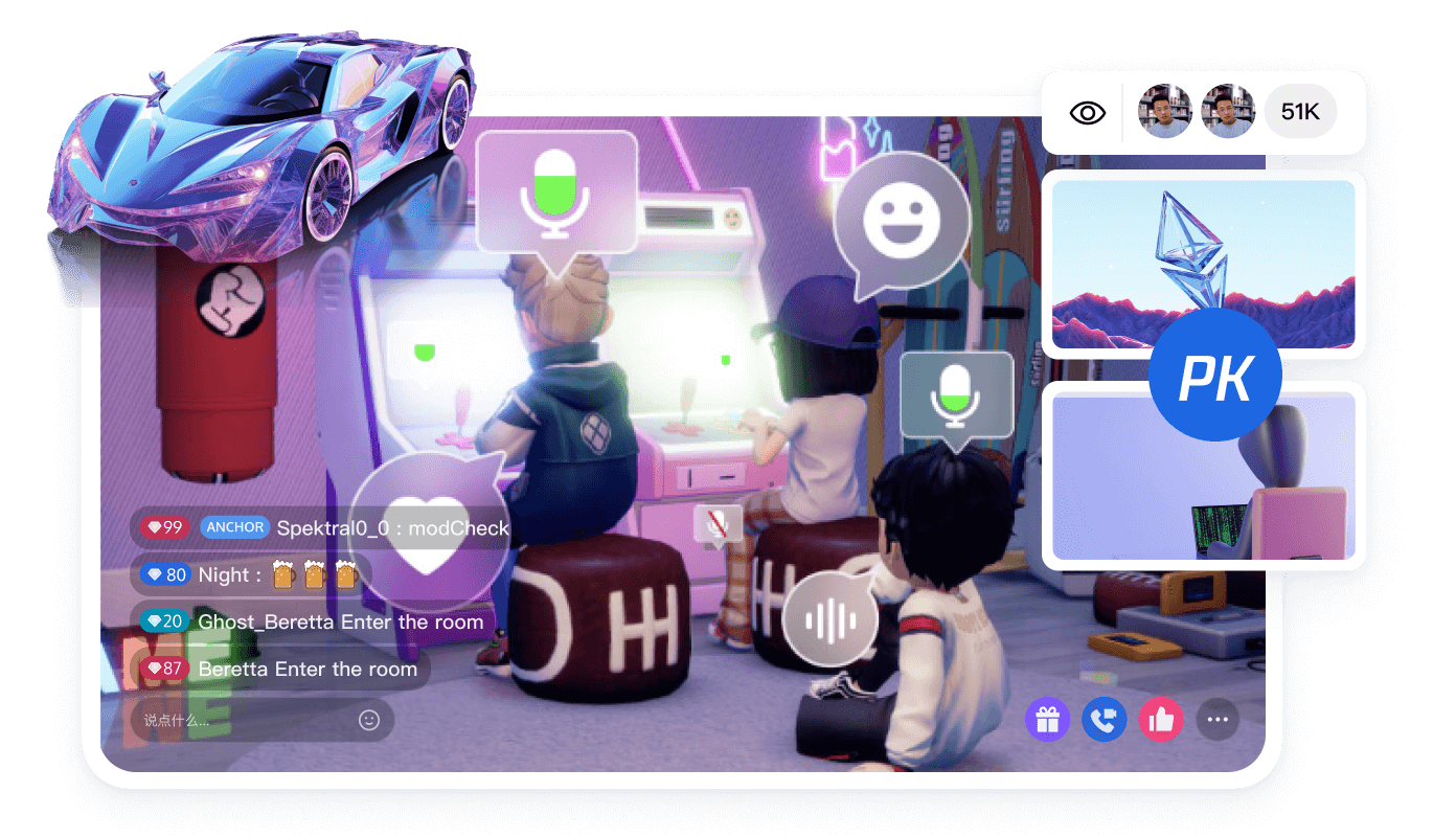 Enhance Web 3.0 apps with real-time communication tools, enabling dynamic interactions and a vibrant decentralized ecosystem.