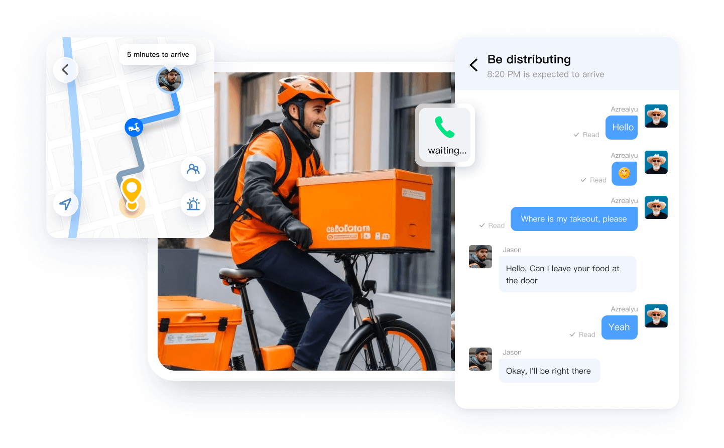 Facilitate real-time chat between customers, drivers, and merchants to ensure seamless delivery