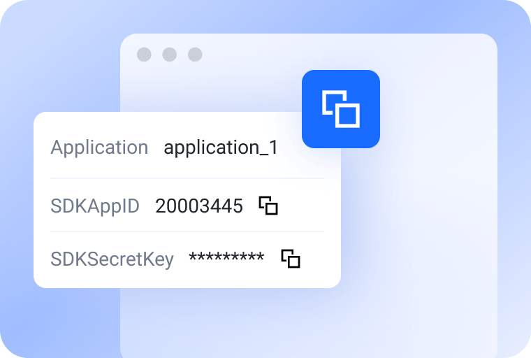 Retrieve your Application ID and Key