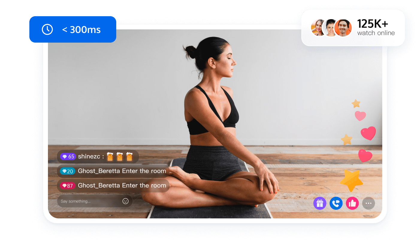 稳定连接保障互动质量,实时指导激发运动热情。