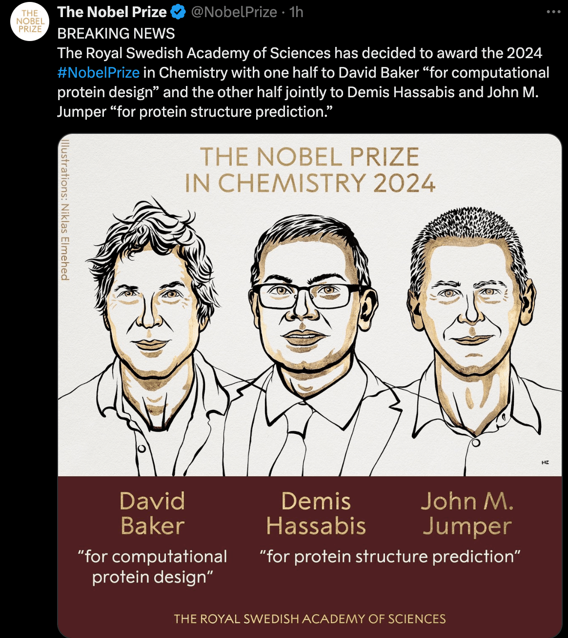 The 2024 Nobel Prize in Chemistry: AI Revolutionizes Protein Structure Prediction