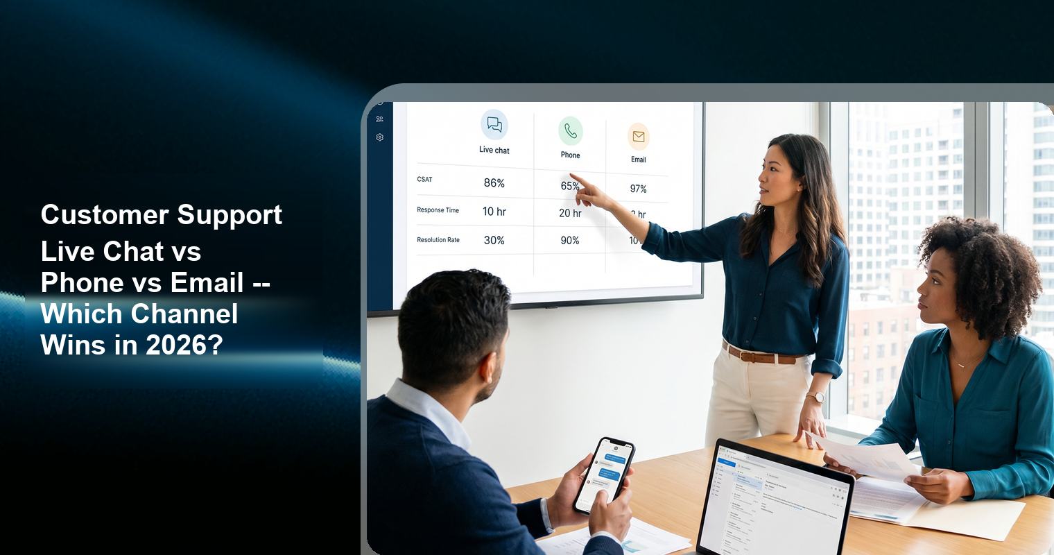 Customer Support Live Chat vs Phone vs Email -- Which Channel Wins in 2026?