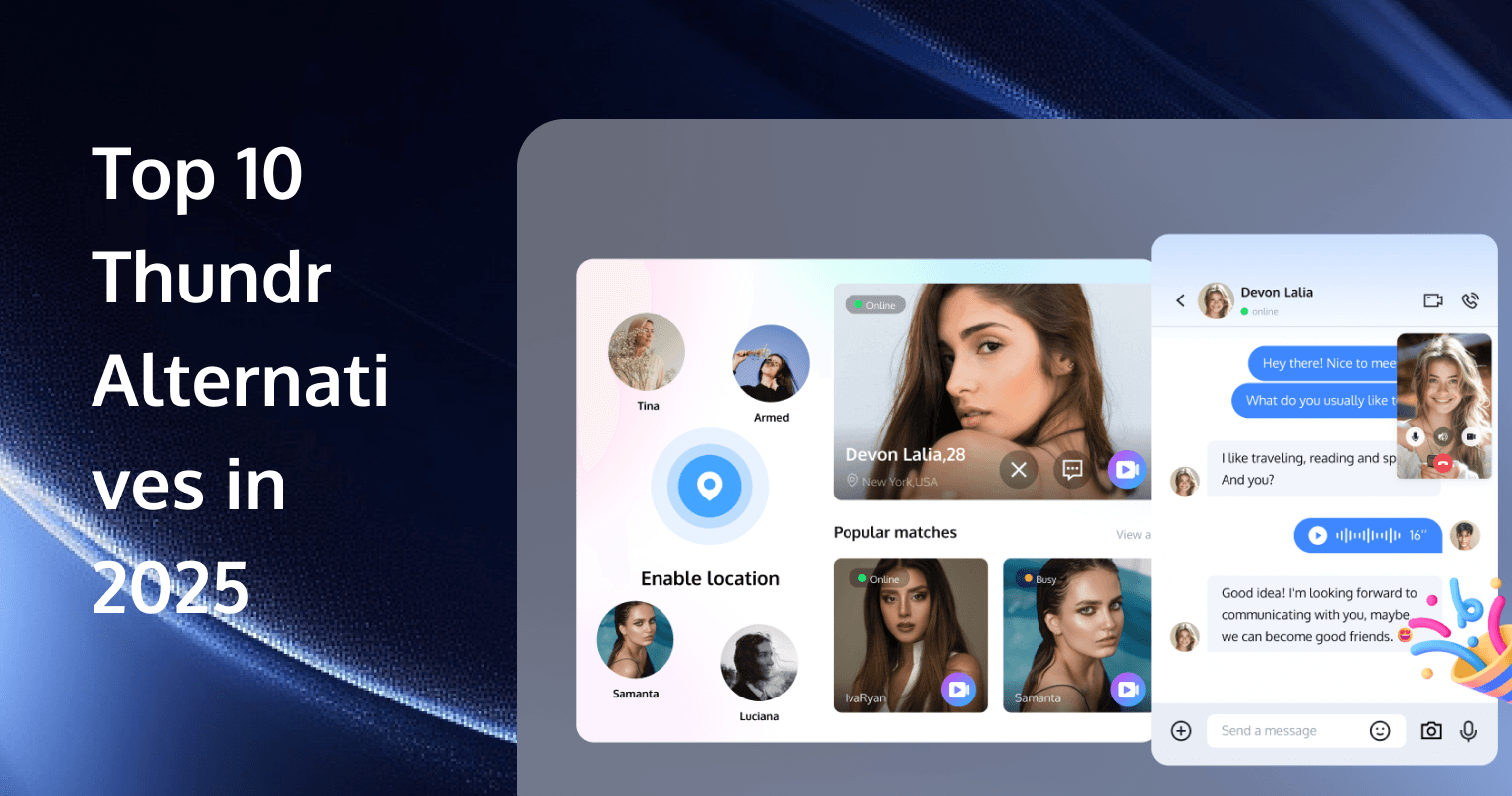 Top 10 Thundr Alternatives in 2025: Best Random Video Chat & Social Live Platforms