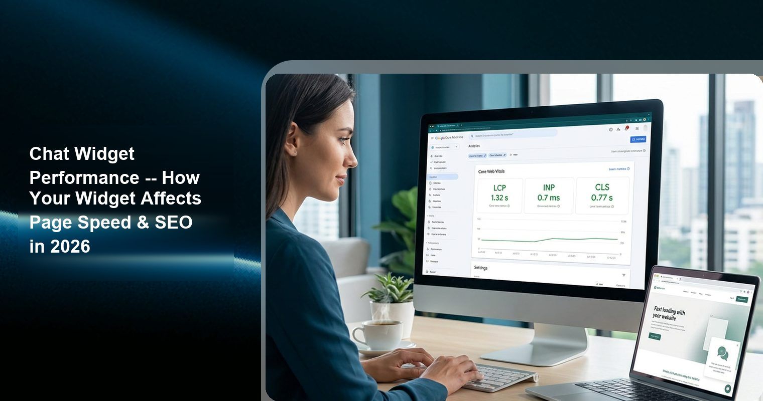 Chat Widget Performance -- How Your Widget Affects Page Speed & SEO in 2026 cover image - chat widget performance, chat widget page speed, chat widget SEO