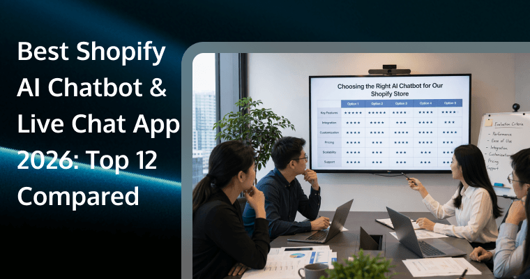 Best Shopify AI Chatbot & Live Chat App 2026: Top 12 Compared