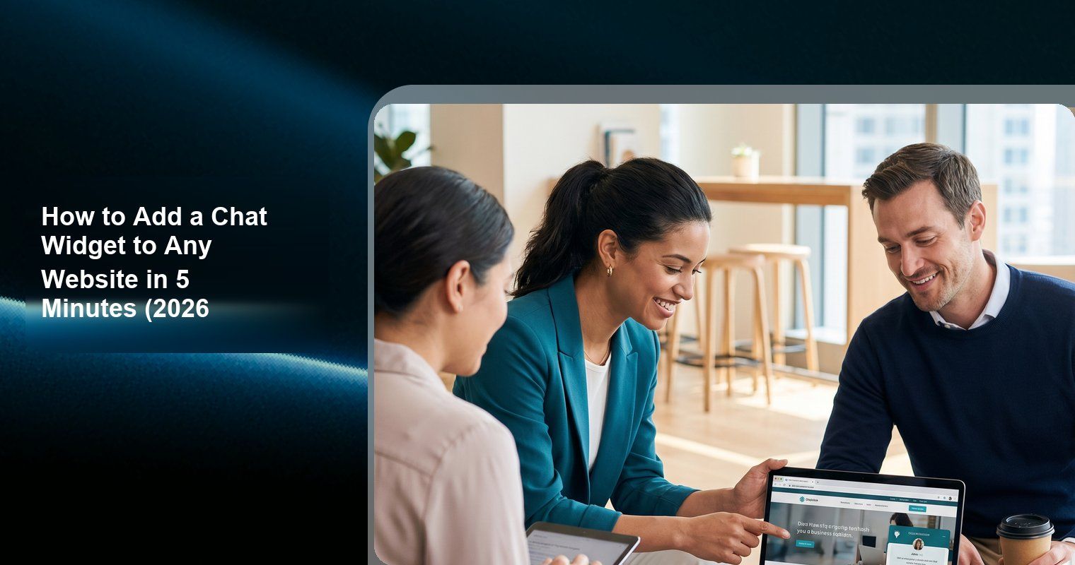 How to Add a Chat Widget to Any Website in 5 Minutes (2026 Guide)