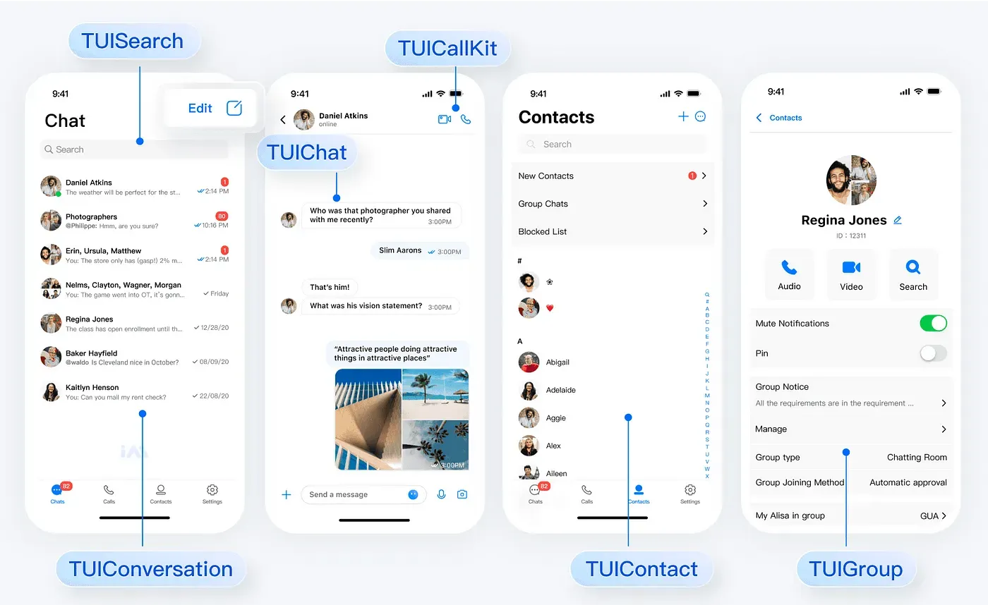 TUIKit is a comprehensive UI component library based on Tencent Chat SDK