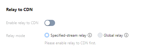relay to CDN